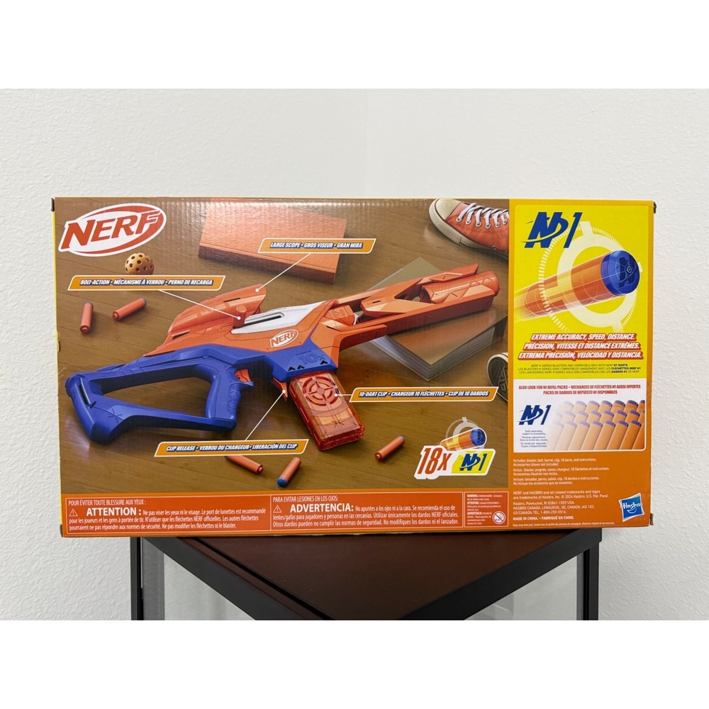 NERF N SERIES PINPOINT BLASTER 18 N1 DARTS/HASBRO/NEW/MSHNS081926 - Picture 2 of 3